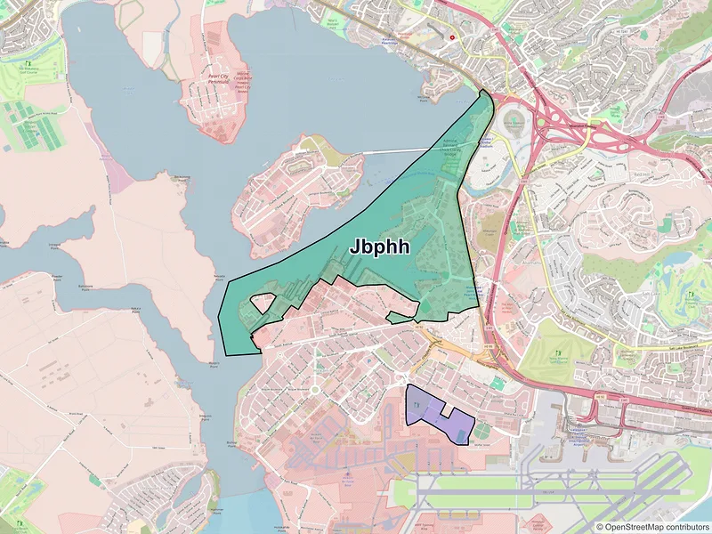 Map of JBPHH, Hawaii and ZIP codes