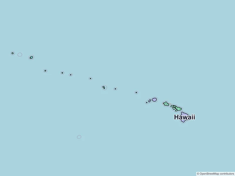 Map of Hawaii ZIP codes