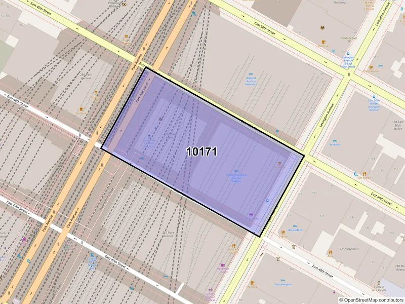 Map of ZIP Code 10171 — New York, NY
