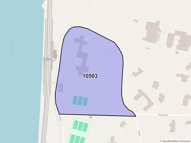 Map of Ardsley on Hudson, New York and ZIP codes