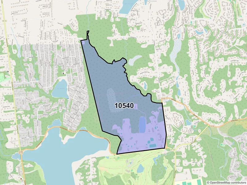Map of Lincolndale, New York and ZIP codes