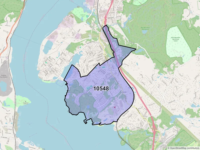 Map of ZIP Code 10548 — Montrose, NY