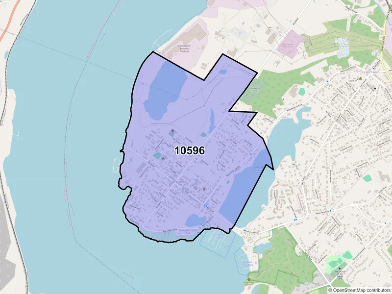 Map of Verplanck, New York and ZIP codes