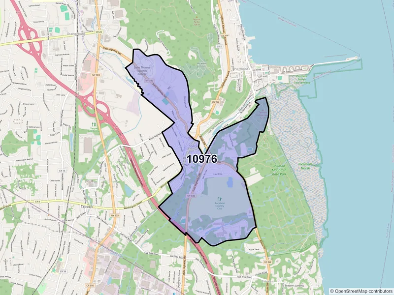 Map of ZIP Code 10976 — Sparkill, NY