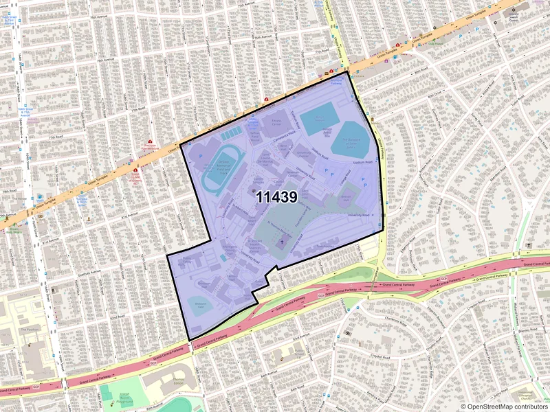Map of ZIP Code 11439 — Jamaica, NY