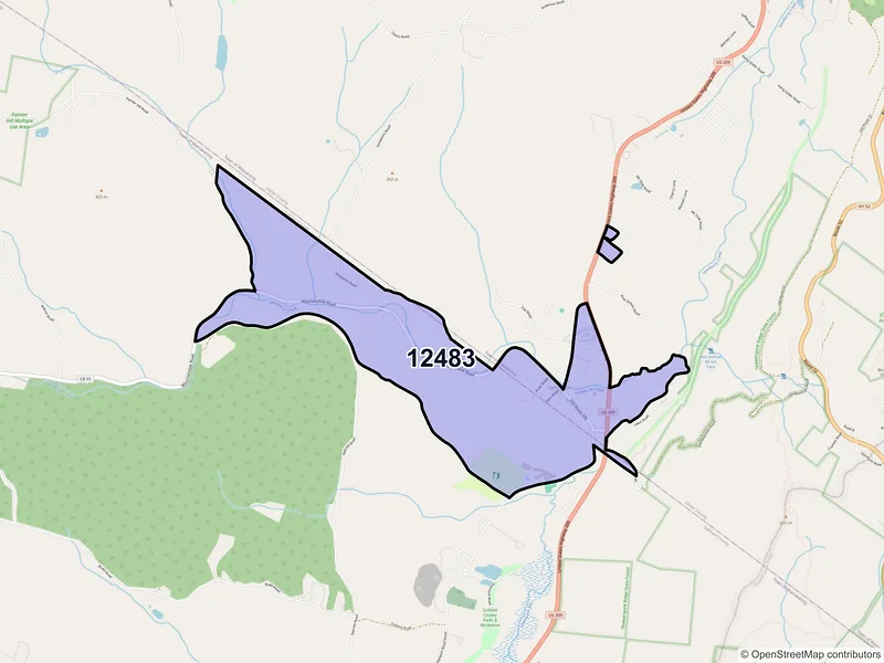 Map of Spring Glen, New York and ZIP codes