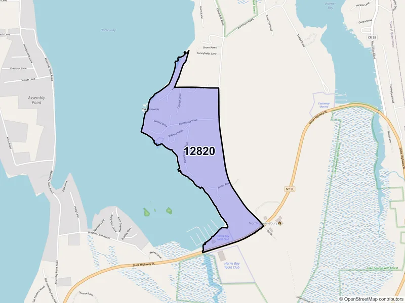 Map of Cleverdale, New York and ZIP codes
