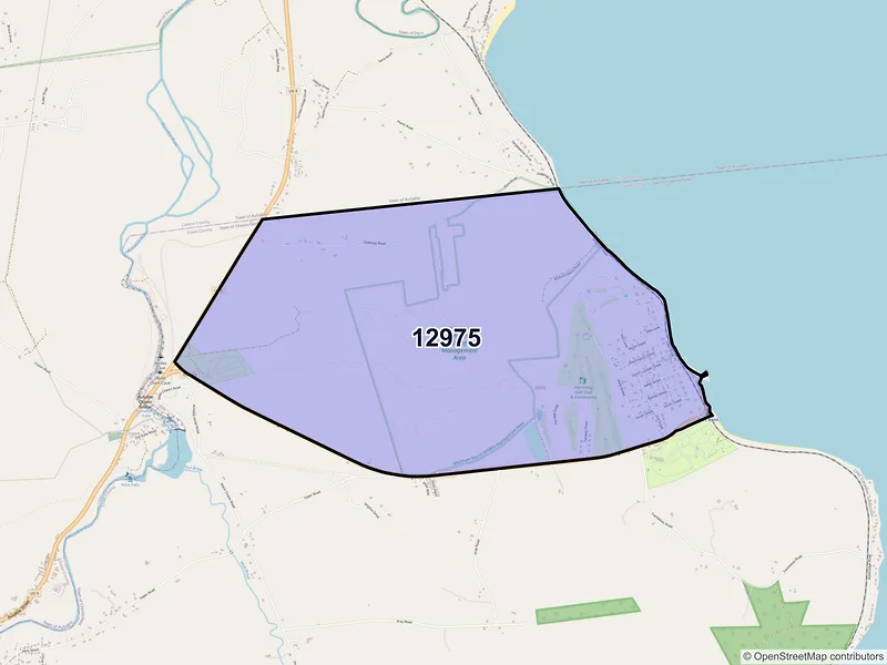 Map of Port Kent, New York and ZIP codes