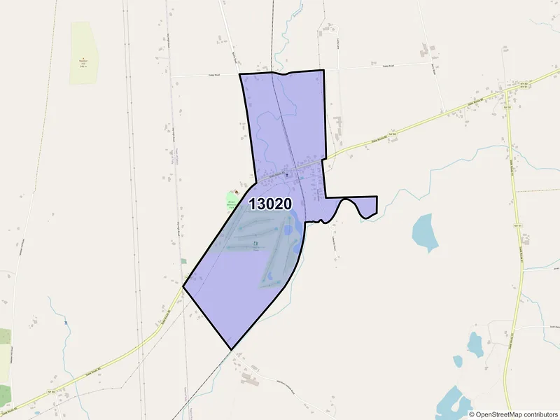 Map of Apulia Station, New York and ZIP codes