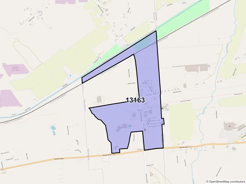 Map of Wampsville, New York and ZIP codes