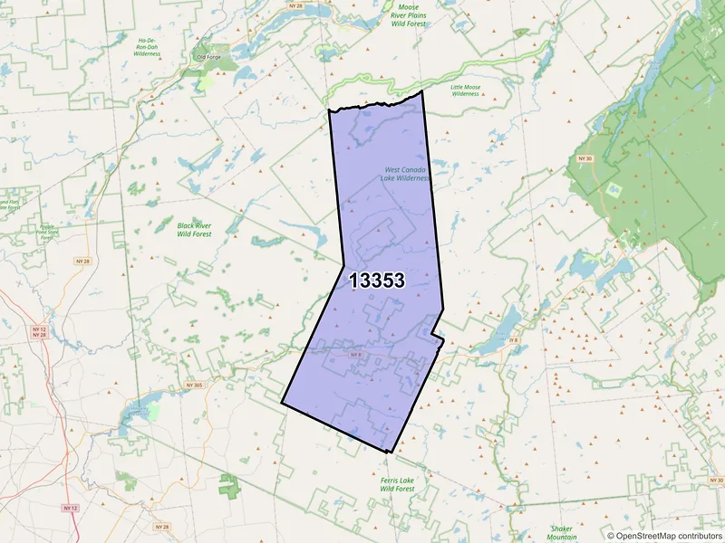Map of Hoffmeister, New York and ZIP codes