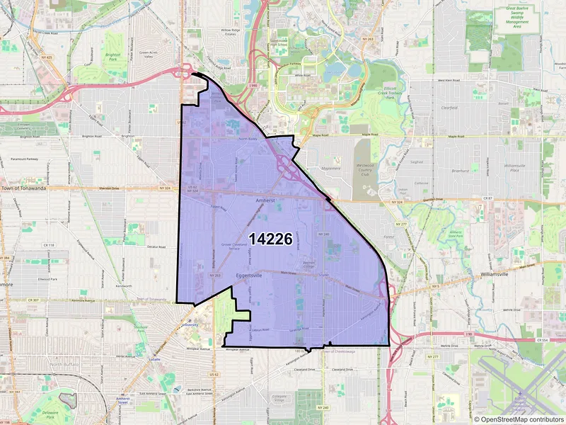 Map of ZIP Code 14226 — Buffalo, NY