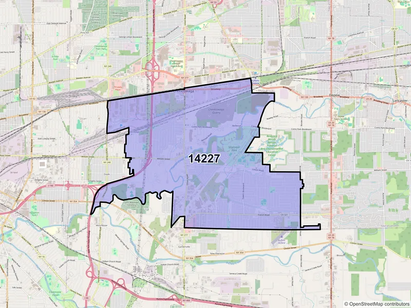 Map of ZIP Code 14227 — Buffalo, NY