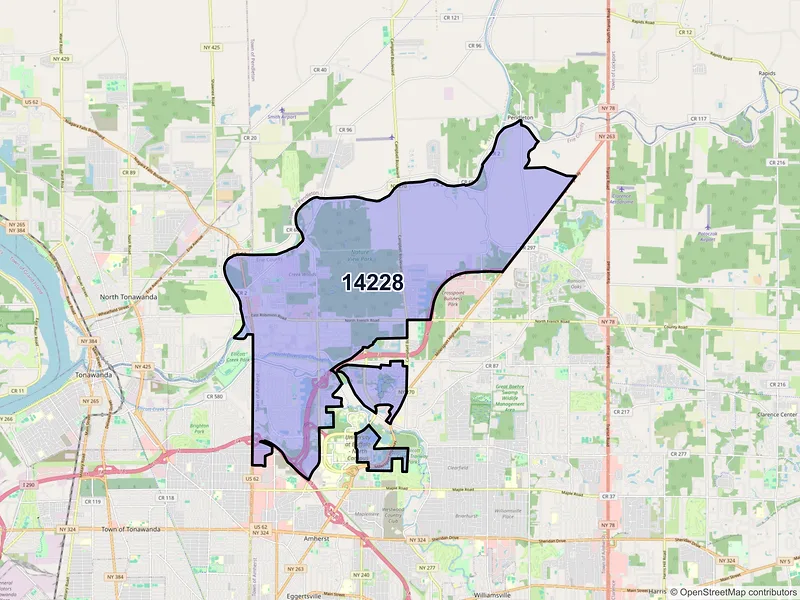 Map of ZIP Code 14228 — Buffalo, NY