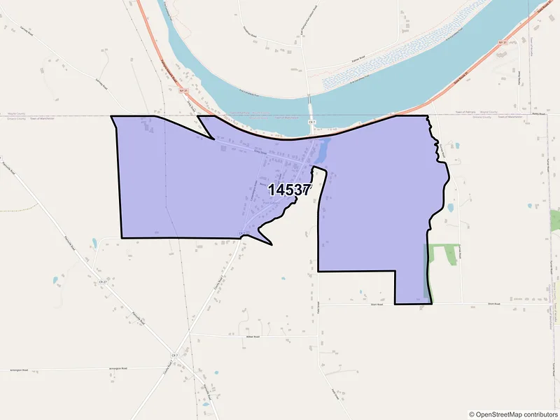 Map of Port Gibson, New York and ZIP codes