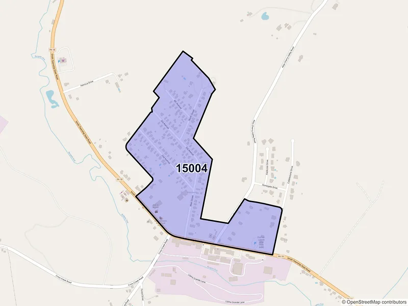 Map of Atlasburg, Pennsylvania and ZIP codes