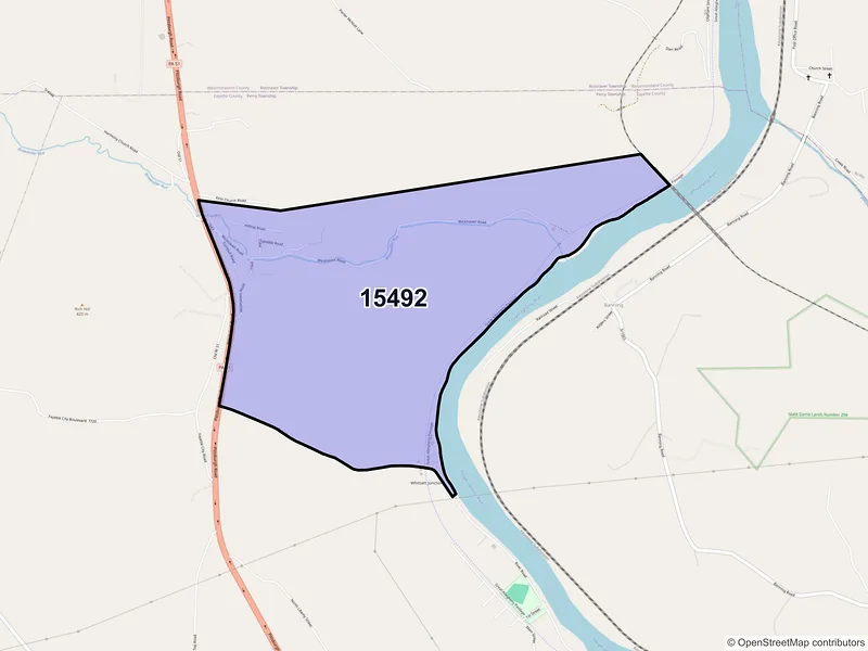 Map of Wickhaven, Pennsylvania and ZIP codes