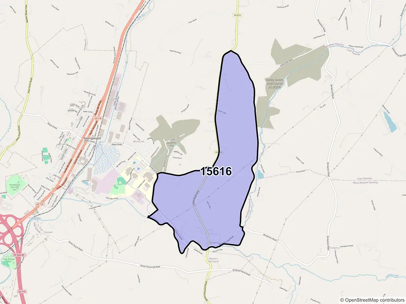 Map of Armbrust, Pennsylvania and ZIP codes