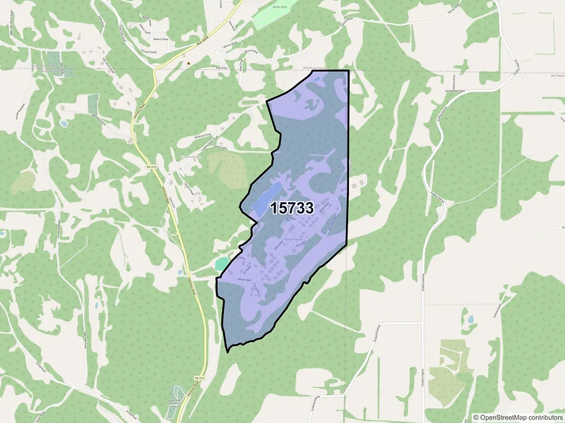 Map of De Lancey, Pennsylvania and ZIP codes
