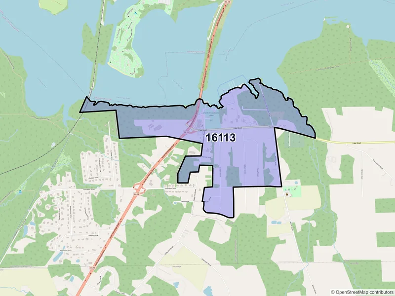Map of Clark, Pennsylvania and ZIP codes