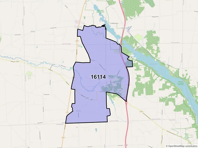 Map of Clarks Mills, Pennsylvania and ZIP codes