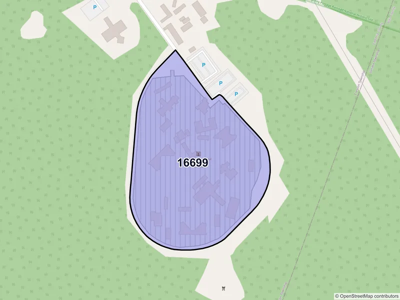 Map of ZIP Code 16699 — Cresson, PA