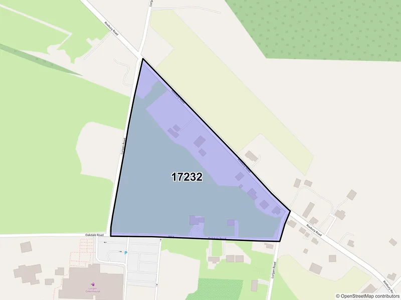 Map of Lurgan, Pennsylvania and ZIP codes
