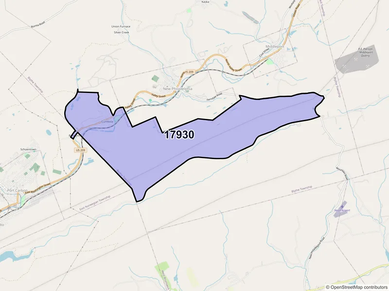 Map of Cumbola, Pennsylvania and ZIP codes