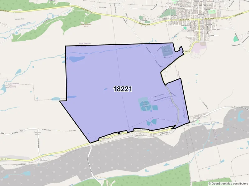 Map of Drifton, Pennsylvania and ZIP codes
