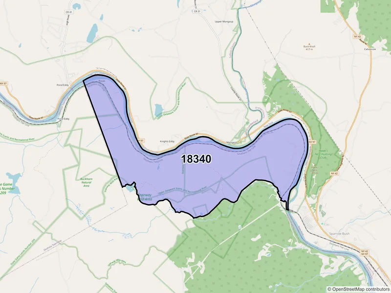 Map of Millrift, Pennsylvania and ZIP codes