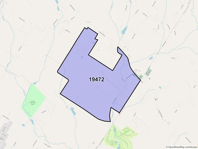 Map of Sassamansville, Pennsylvania and ZIP codes