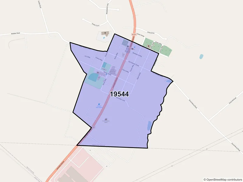 Map of Mount Aetna, Pennsylvania and ZIP codes