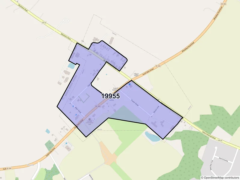 Map of Kenton, Delaware and ZIP codes