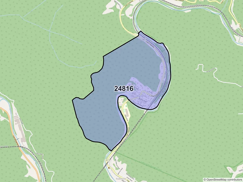 Map of Big Sandy, West Virginia and ZIP codes