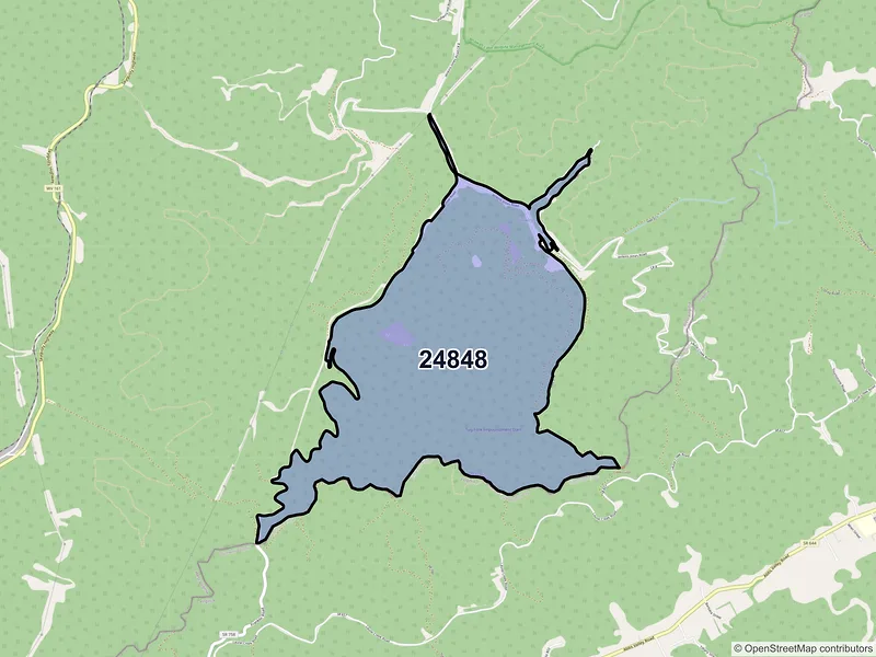 Map of Jenkinjones, West Virginia and ZIP codes