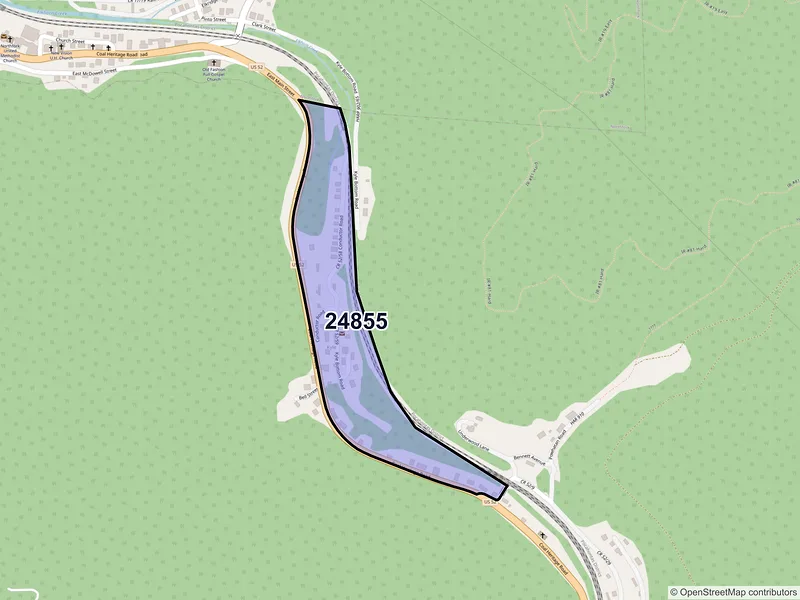 Map of Kyle, West Virginia and ZIP codes