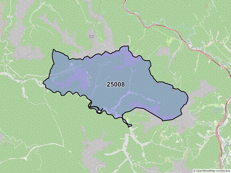 Map of Artie, West Virginia and ZIP codes