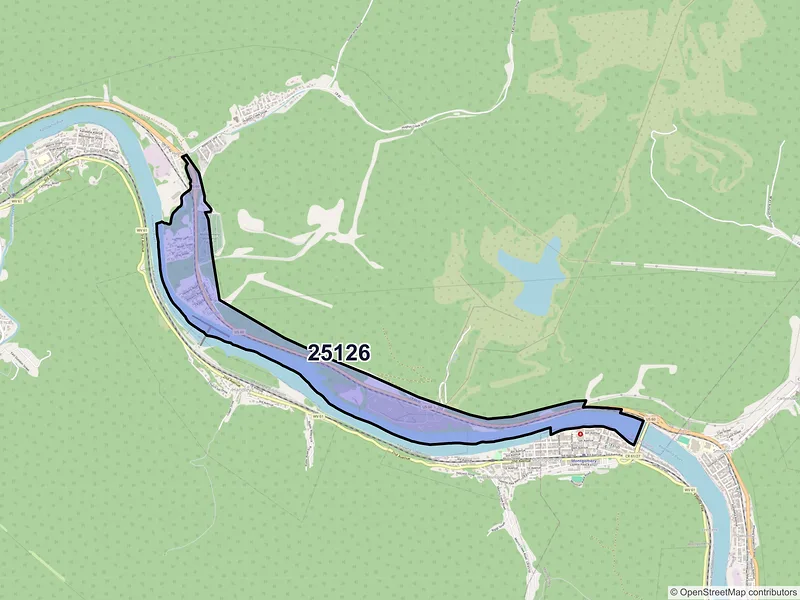 Map of London, West Virginia and ZIP codes