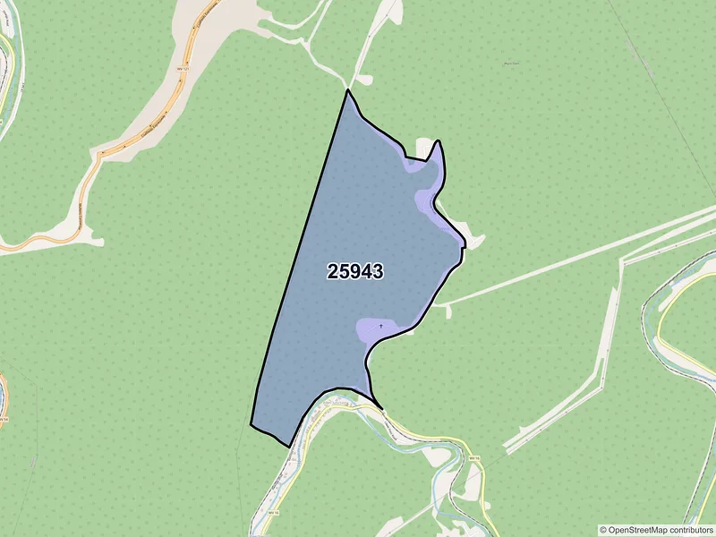 Map of Wyco, West Virginia and ZIP codes
