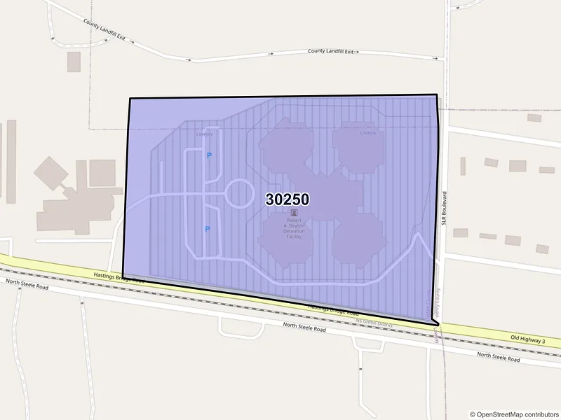Map of Lovejoy, Georgia and ZIP codes