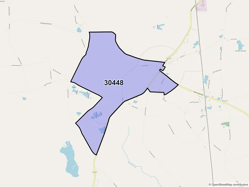 Map of Nunez, Georgia and ZIP codes