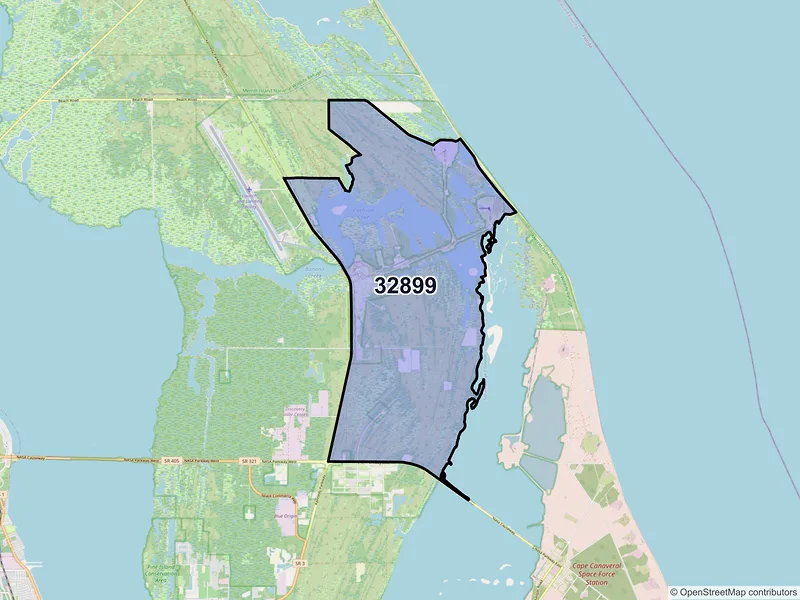 Map of ZIP Code 32899 — Orlando, FL
