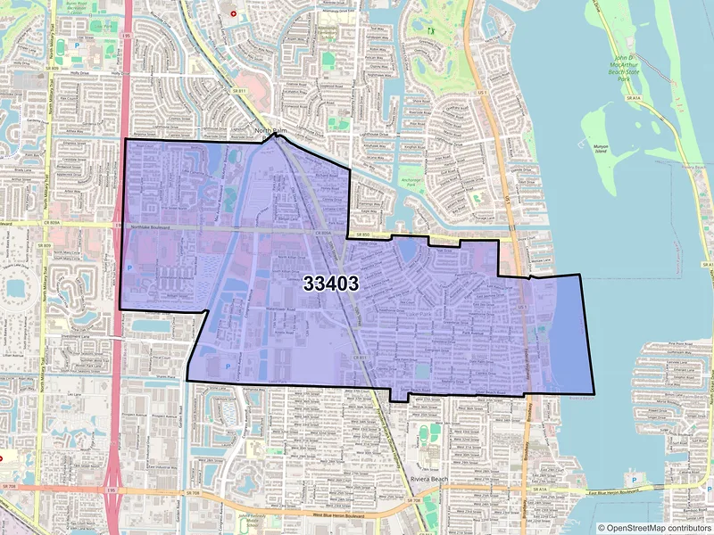 Map of ZIP Code 33403 — West Palm Beach, FL