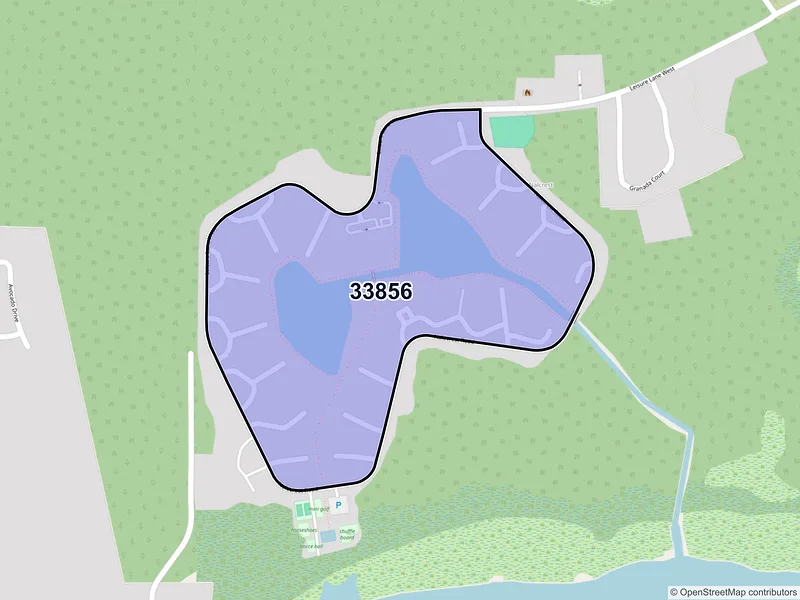 Map of Nalcrest, Florida and ZIP codes