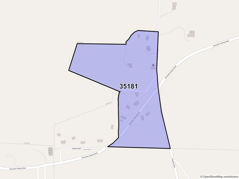 Map of Watson, Alabama and ZIP codes