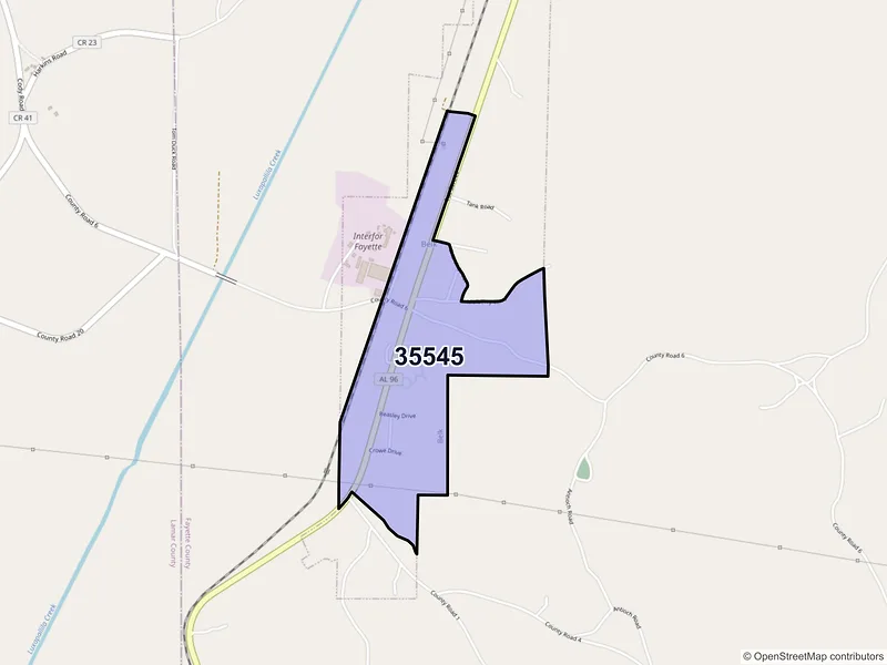 Map of Belk, Alabama and ZIP codes
