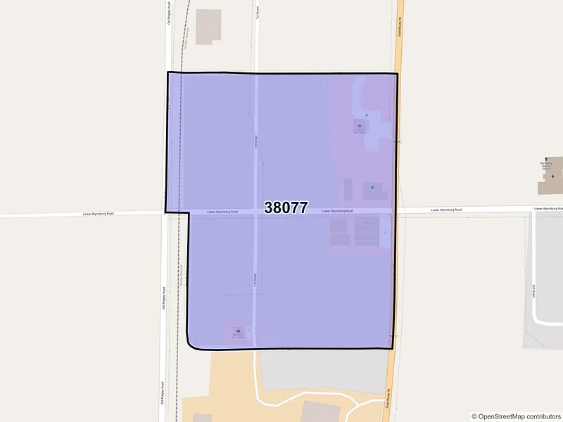 Map of Wynnburg, Tennessee and ZIP codes