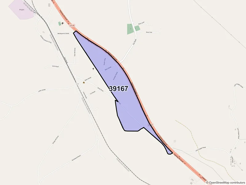 Map of Star, Mississippi and ZIP codes