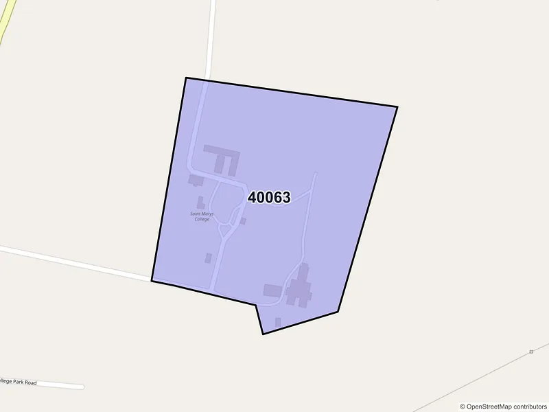Map of Saint Mary, Kentucky and ZIP codes