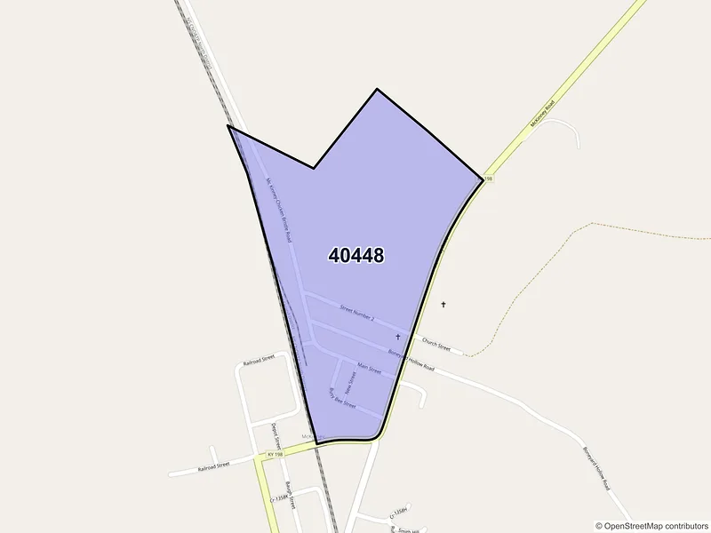 Map of Mc Kinney, Kentucky and ZIP codes